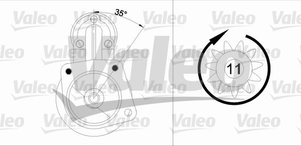 Valeo 433346 - Starteris autospares.lv