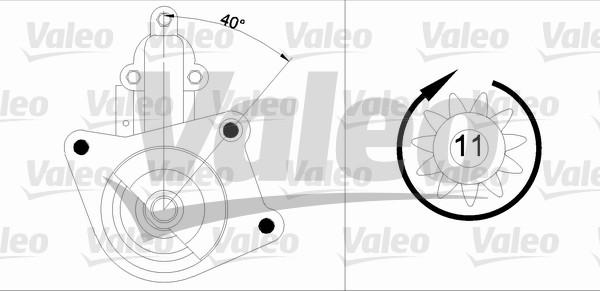 Valeo 433343 - Starteris autospares.lv