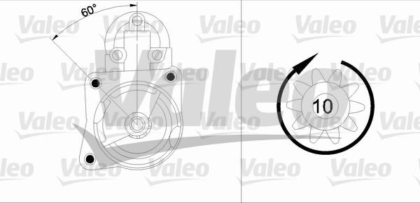 Valeo 433347 - Starter www.autospares.lv