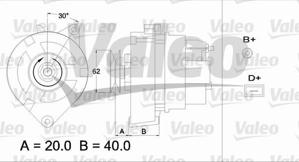 Valeo 433359 - Ģenerators autospares.lv