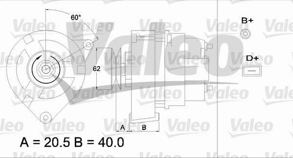 Valeo 433352 - Генератор www.autospares.lv