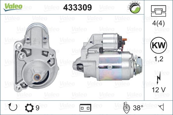 Valeo 433309 - Starter www.autospares.lv