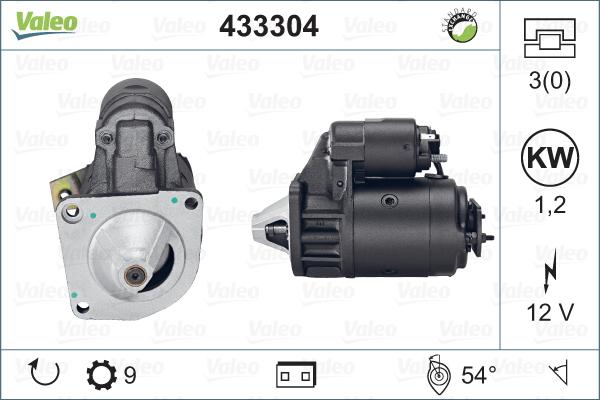 Valeo 433304 - Стартер www.autospares.lv