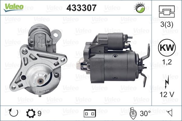 Valeo 433307 - Стартер www.autospares.lv