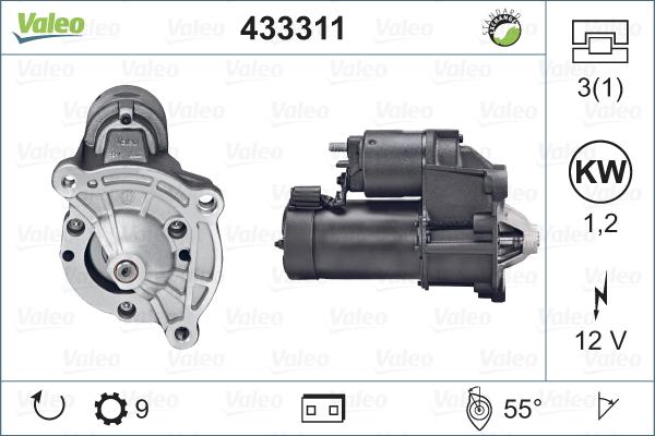 Valeo 433311 - Starter www.autospares.lv