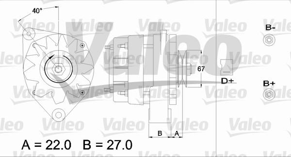 Valeo 433384 - Генератор www.autospares.lv