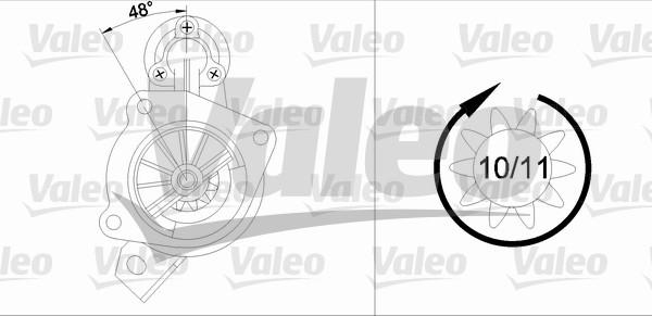 Valeo 433339 - Starteris www.autospares.lv