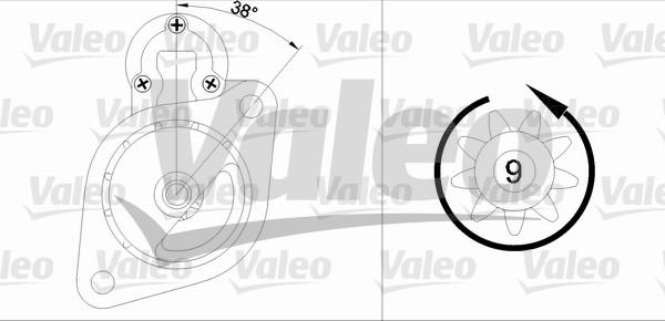 Valeo 433334 - Starteris www.autospares.lv