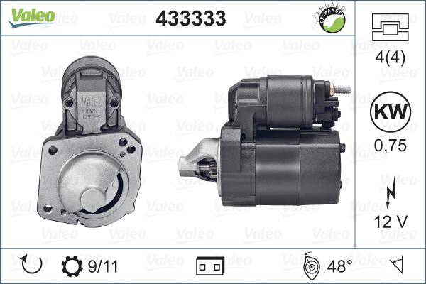 Valeo 433333 - Стартер www.autospares.lv