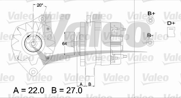 Valeo 433376 - Генератор www.autospares.lv