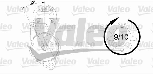 Valeo 433296 - Starteris autospares.lv