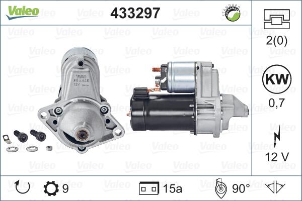 Valeo 433297 - Starteris www.autospares.lv