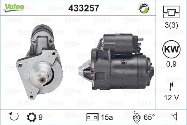 Valeo 433257 - Стартер www.autospares.lv