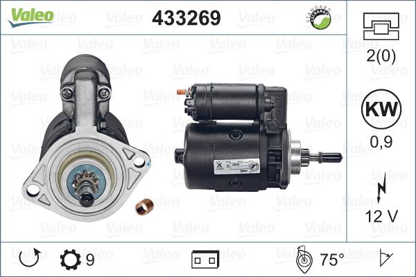 Valeo 433269 - Starteris autospares.lv