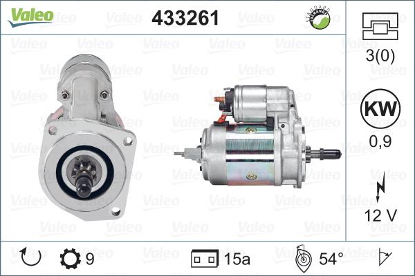 Valeo 433261 - Starteris www.autospares.lv