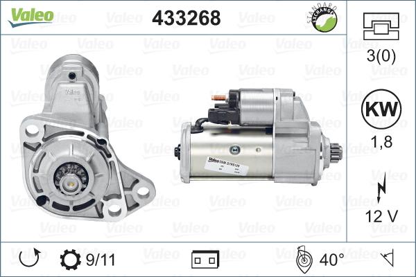 Valeo 433268 - Starteris autospares.lv