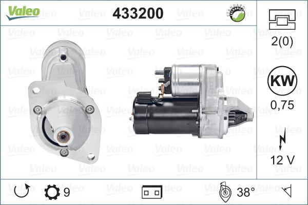 Valeo 433200 - Starteris autospares.lv