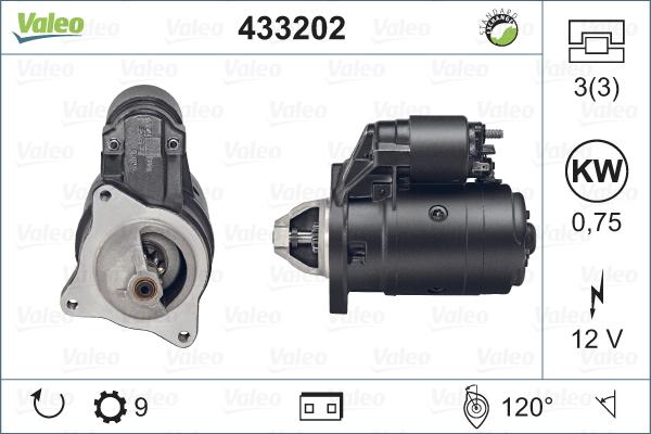 Valeo 433202 - Starteris autospares.lv