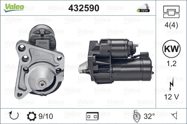 Valeo 432590 - Starter www.autospares.lv