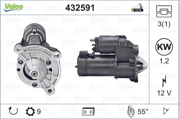 Valeo 432591 - Starteris www.autospares.lv