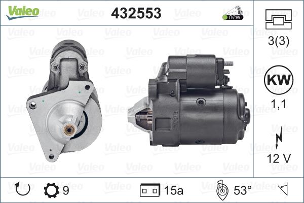 Valeo 432553 - Starter www.autospares.lv