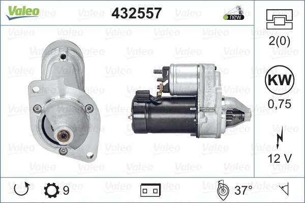 Valeo 432557 - Starteris autospares.lv