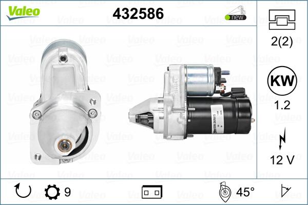 Valeo 432586 - Starteris autospares.lv