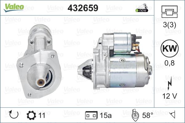 Valeo 432659 - Starteris autospares.lv