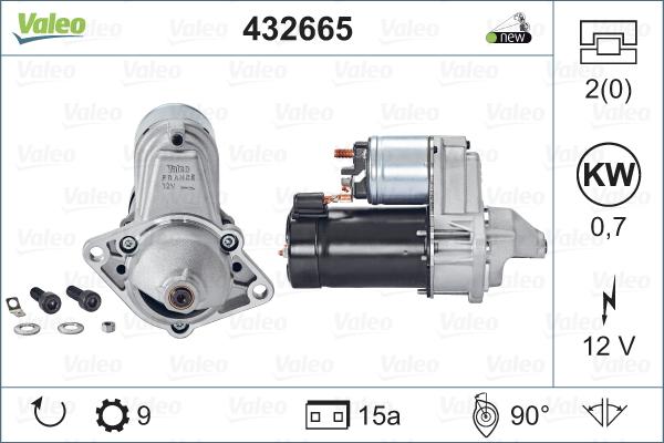 Valeo 432665 - Starter www.autospares.lv