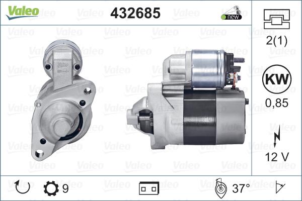 Valeo 432685 - Стартер www.autospares.lv