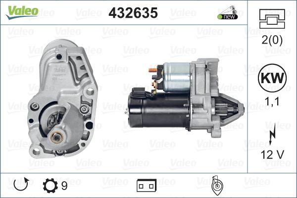 Valeo 432635 - Стартер www.autospares.lv