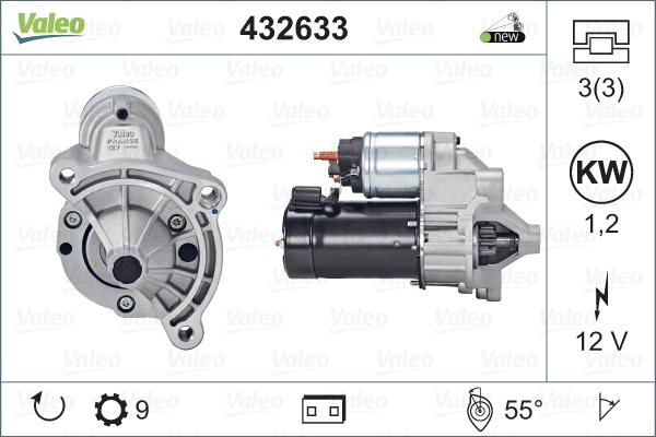 Valeo 432633 - Starter www.autospares.lv