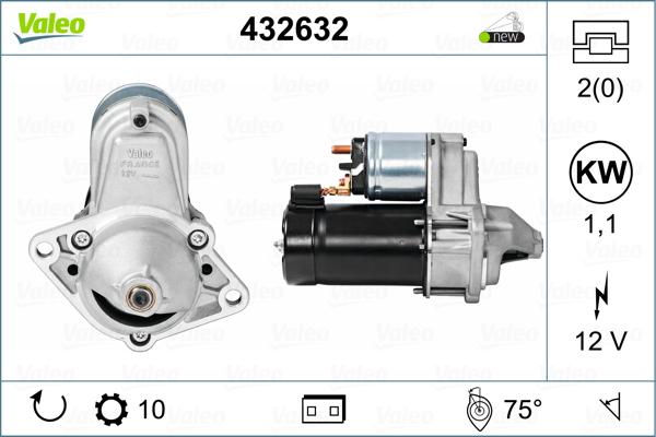 Valeo 432632 - Starteris autospares.lv