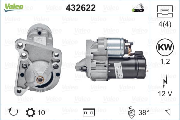 Valeo 432622 - Starteris autospares.lv