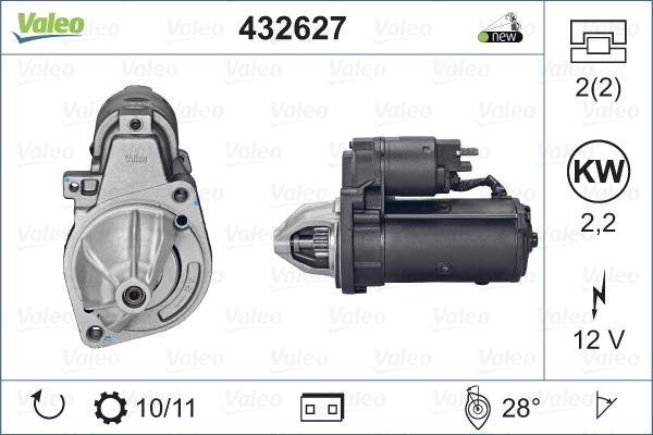 Valeo 432627 - Starteris autospares.lv