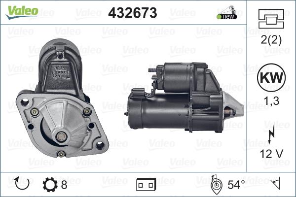 Valeo 432673 - Starteris autospares.lv