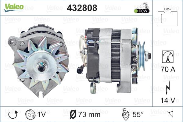 Valeo 432808 - Alternator www.autospares.lv