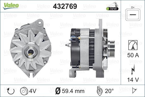 Valeo 432769 - Ģenerators autospares.lv