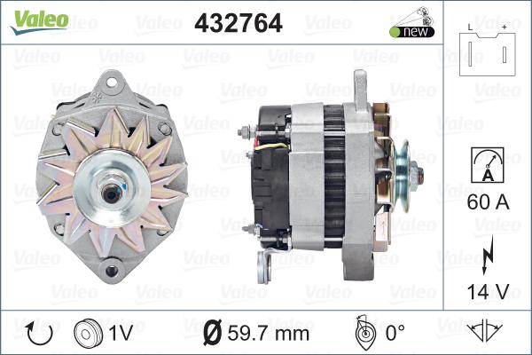 Valeo 432764 - Alternator www.autospares.lv