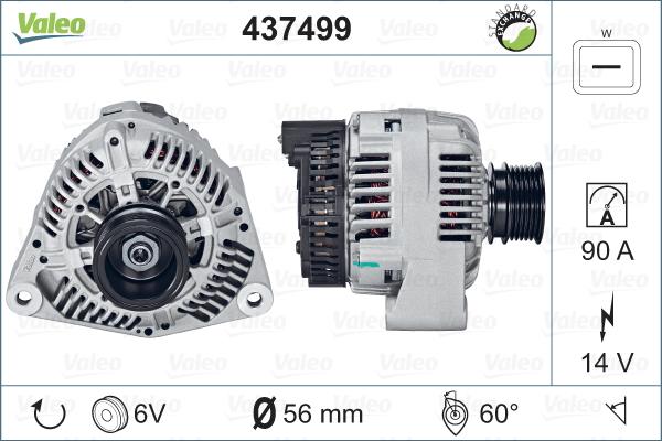 Valeo 437499 - Alternator www.autospares.lv