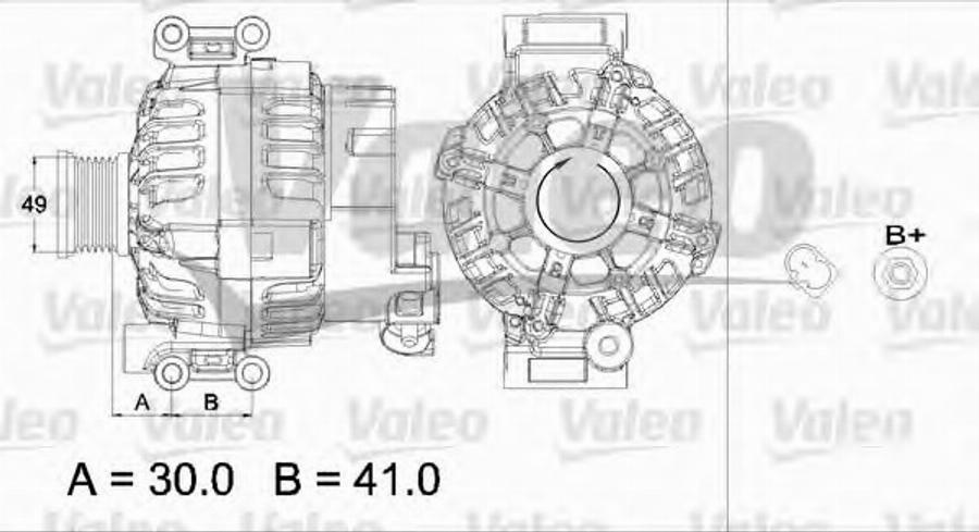 Valeo 437449 - Alternator www.autospares.lv