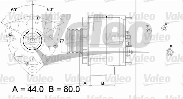 Valeo 437440 - Генератор www.autospares.lv