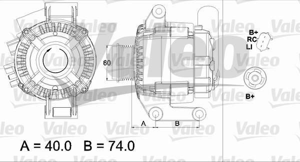 Valeo 437448 - Alternator www.autospares.lv