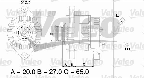 Valeo 437443 - Alternator www.autospares.lv