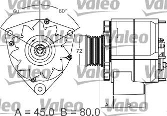 Valeo 437442 - Ģenerators autospares.lv