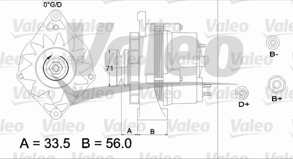 Valeo 437459 - Генератор www.autospares.lv