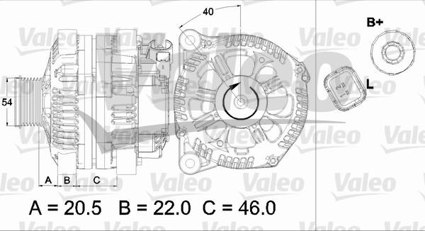 Valeo 437458 - Ģenerators www.autospares.lv