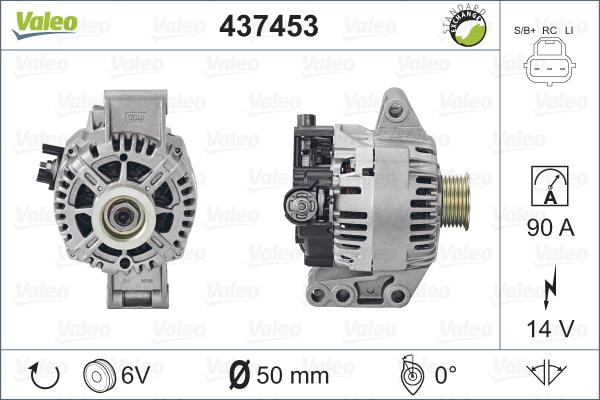 Valeo 437453 - Ģenerators www.autospares.lv