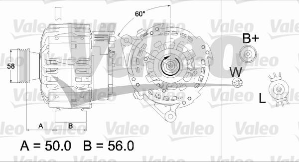 Valeo 437467 - Генератор www.autospares.lv