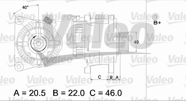 Valeo 437409 - Ģenerators www.autospares.lv